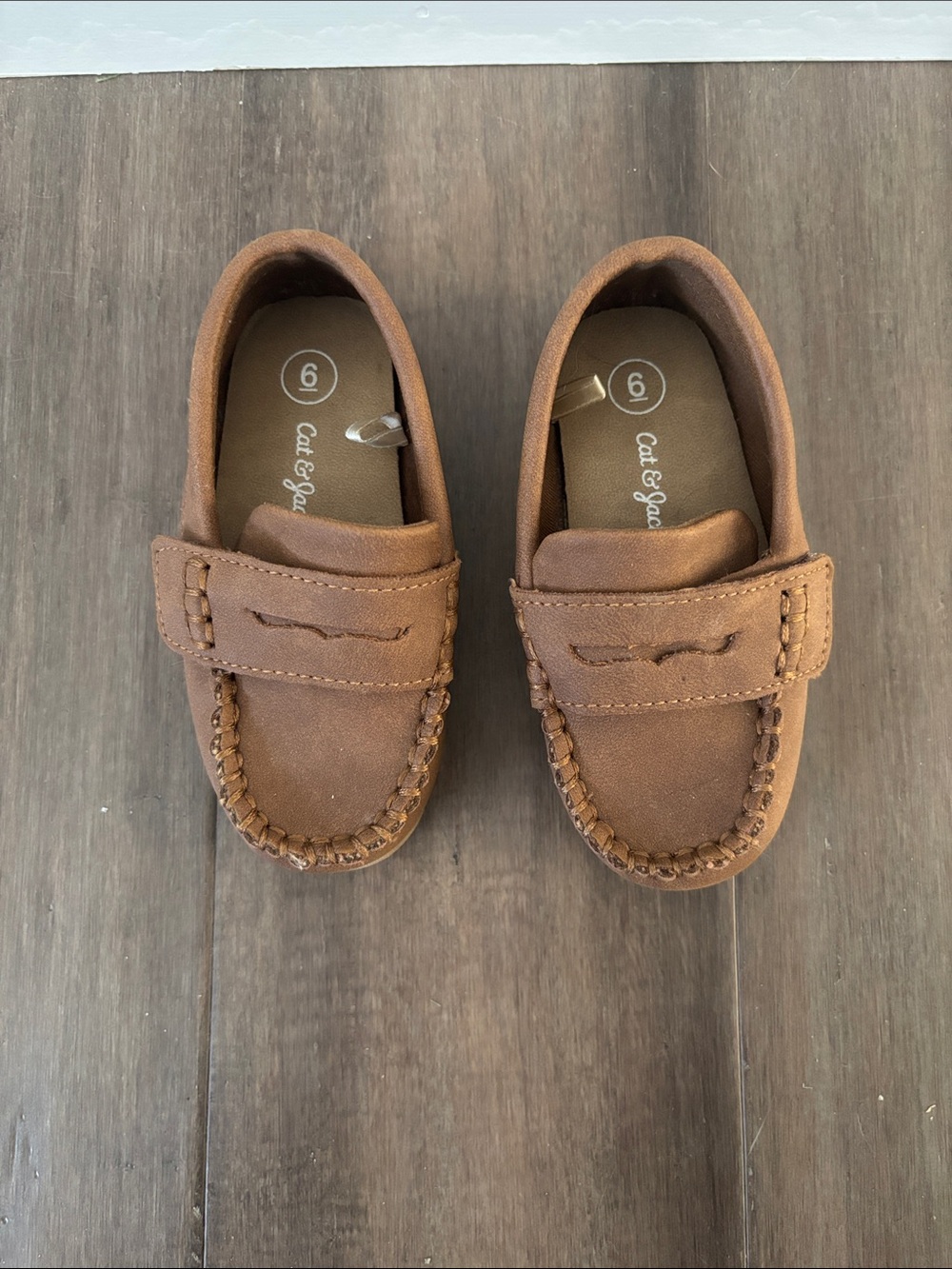 Cat & Jack Brown Toddler Loafer Slip-Ons